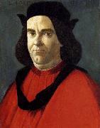 BOTTICELLI, Sandro Portrait of Lorenzo di Ser Piero Lorenzi oil